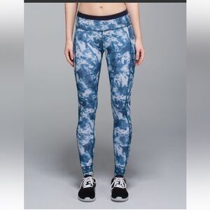 lululemon athletica Blue Tie-Dye Leggings